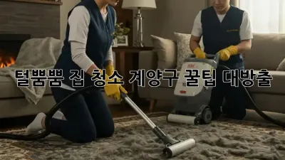 🐶 털뿜뿜 집 청소🧹, 계양구 꿀팁 대방출!